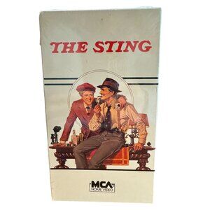 NEW The Sting VHS 1973 Robert Redford Paul Newman Action Buddy Comedy Movie 1980